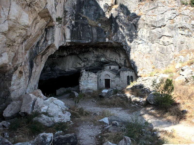 Daveli's Cave - despite rumours to the contrary, my phone and camera kept working and I didn't have a party with Pan and his followers.