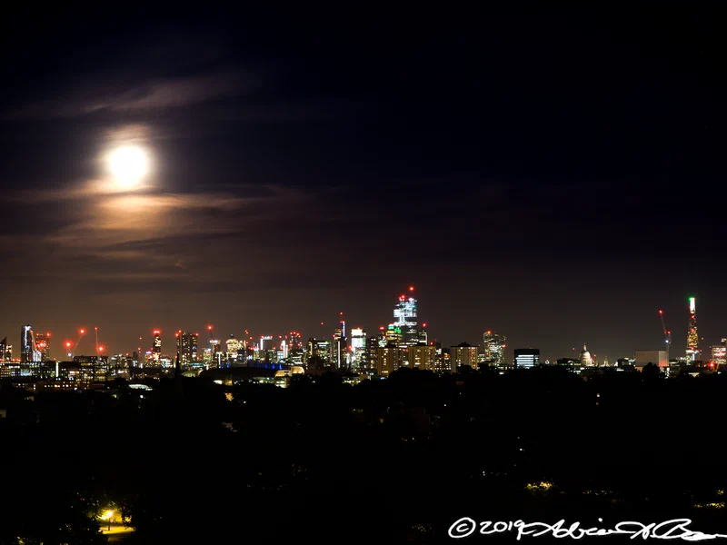 Primrose Hill, full moon