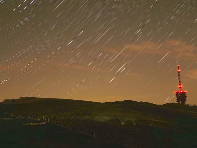 Chasseral, August 14, 2017, during the Perseid meteor storm. There were a couple of meteors in the fifteen minutes I exposed this picture for, but all outside the frame.