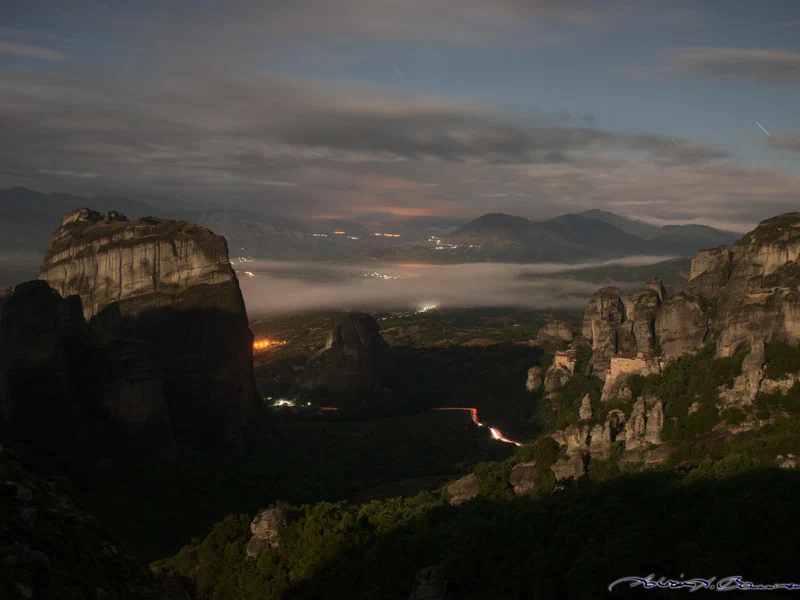 The rain earlier in the day led to some lovely foggy streaks in the valley.